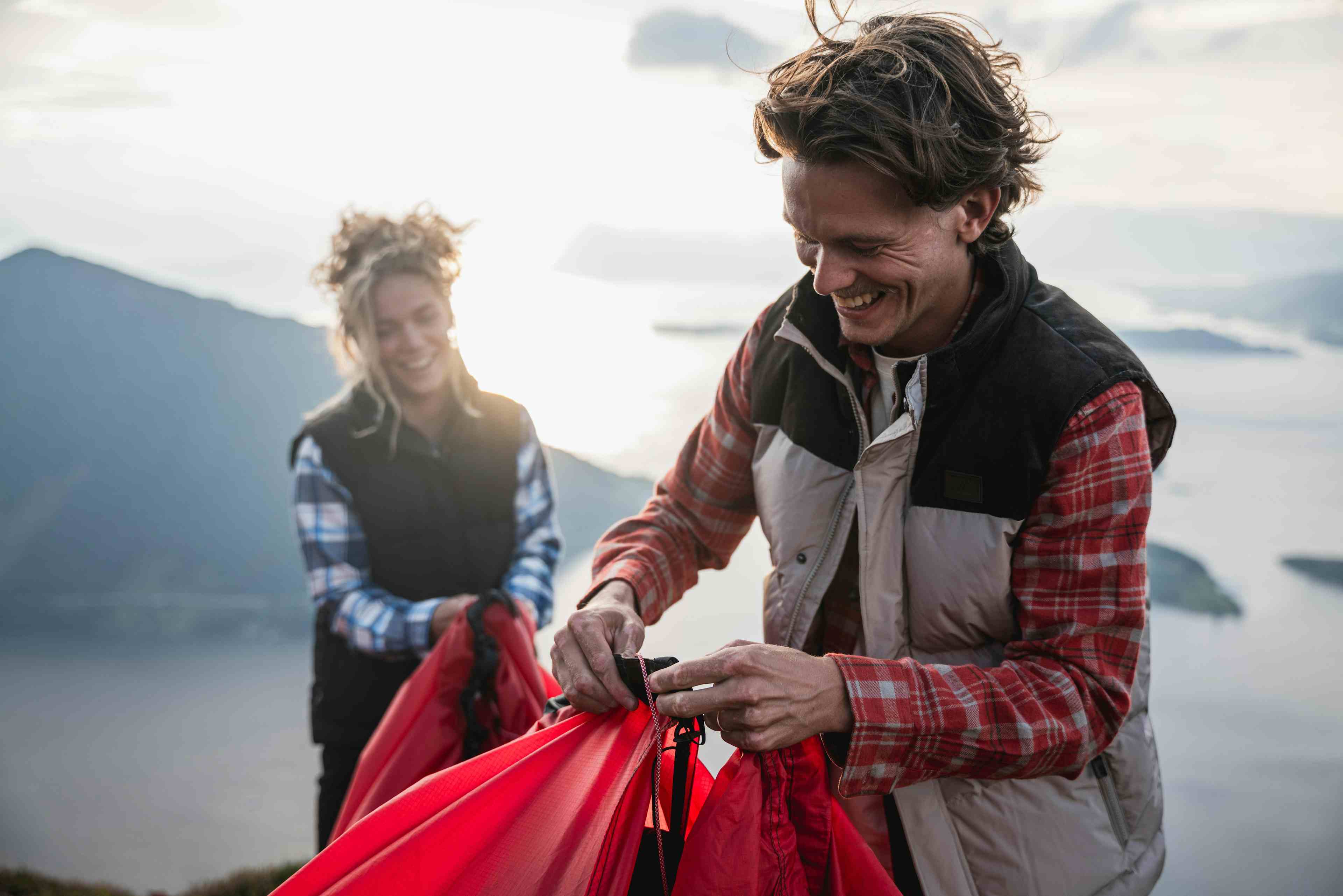 Outdoor quality clothing by Skogstad used by people in nature