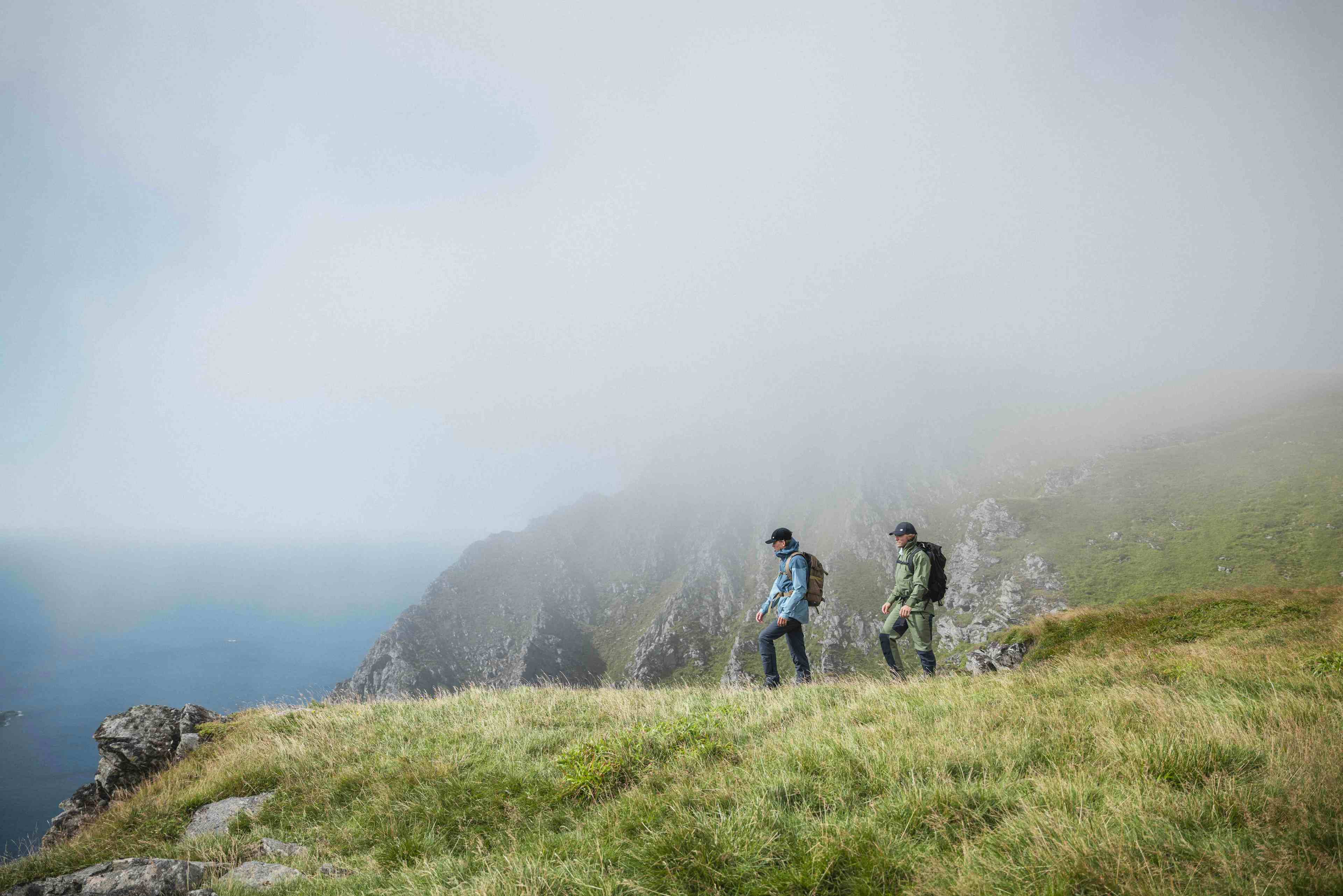 Outdoor quality clothing by Skogstad used by people in nature