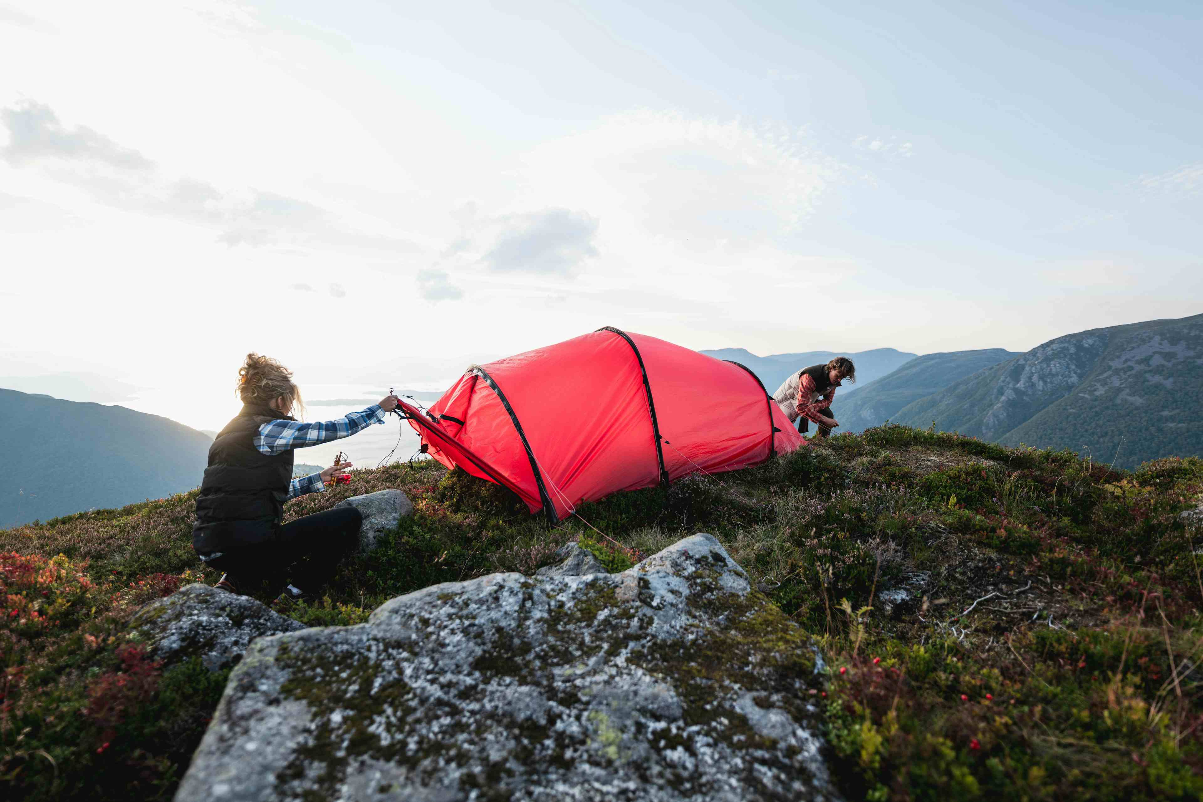 Outdoor quality clothing by Skogstad used by people in nature